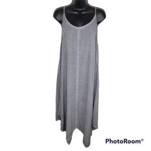 Mustard Seed gray rayon summer sun dress Large